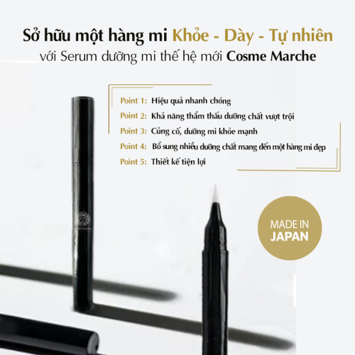 Serum dưỡng mi iLashe's Pro Cosme Marche Nhật Bản